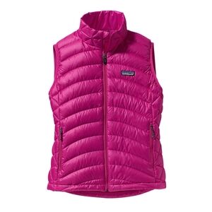 Patagonia women's Down sweater.puffer vest magenta small s